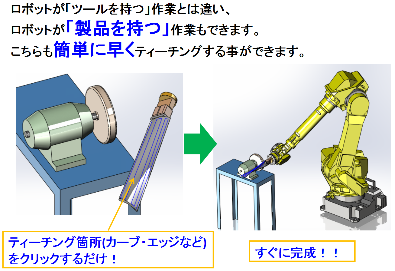 ロボット◆製品(ワーク)を持つモード